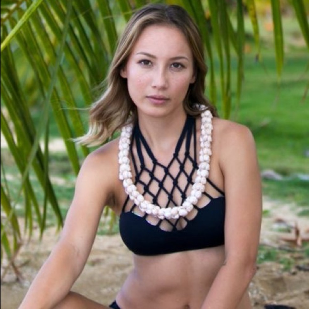 San Lorenzo Reversible Black/Snakeskin Top